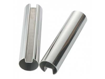 不锈钢凹槽管_夹玻璃用不锈钢管图3