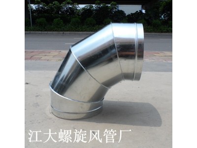 白铁工程风管加工通风管道螺旋镀锌风管弯头风管厂家定制图5