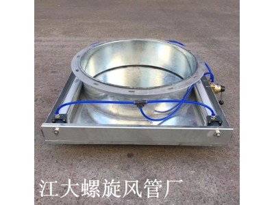 广东佛山方形气动插板阀手动插板阀镀锌双杠气动阀图3