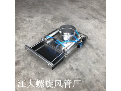 广东佛山方形气动插板阀手动插板阀镀锌双杠气动阀图4