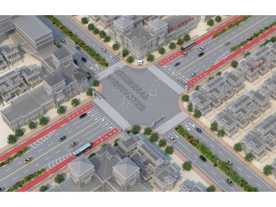 西安建筑外墙石材效果图制作_瓷砖_真石漆_门头效果图渲染图2