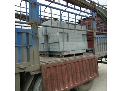 湖南芝麻白火烧板 园林景观地铺石材价格 白麻石材荔枝面