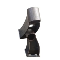 栏杆牛角穿管立柱 交通防撞护栏支撑架 碳钢市政隔离护栏支架