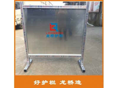 苏州龙桥订制电厂围栏 全铝合金材质 铝合金广告护栏 可移动图2