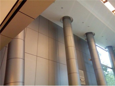 长沙双曲铝板外墙,单曲造型,幕墙曲面氟碳,异形扭曲弧形包柱图5