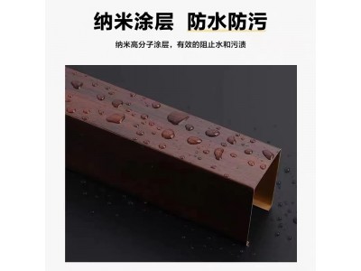 铝方管空心,木纹吊顶幕墙,隔断屏风玄关立柱免打孔,客厅竖条