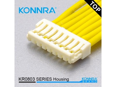 康瑞KR0803无耳替代JST用胶壳线对板针座卧式连接件单排图2