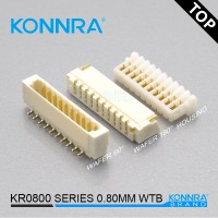 刺破式连接器0.8mm间距线对板连接件家用电器仿JST接插件