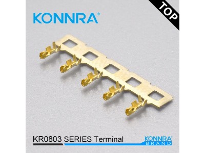 康瑞KR0803仿JST单排有耳线路板用线对板针座连接件胶壳图5