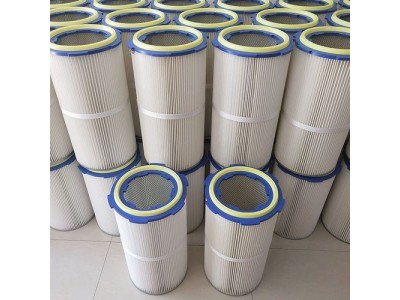 工业圆柱形粉尘滤筒 集尘设备过滤元件聚酯纤维覆膜除尘滤芯图3