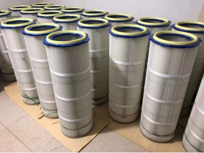 工业圆柱形粉尘滤筒 集尘设备过滤元件聚酯纤维覆膜除尘滤芯图4