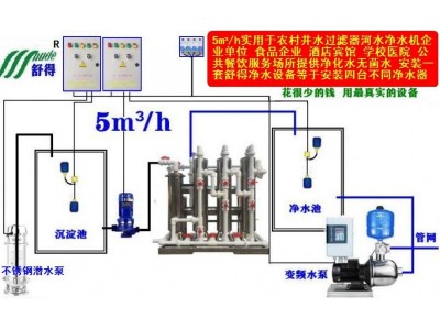 舒得牌原水理设备活性炭过滤器井水过滤器生活饮用水理设备图2