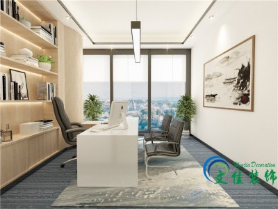 广州办公室设计公司文佳装饰南洋办公室装修设计案例图4