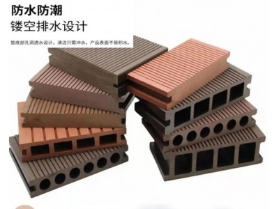 实心塑木地板供应 户外实心塑木地板生态木地板塑木栈道地板图1