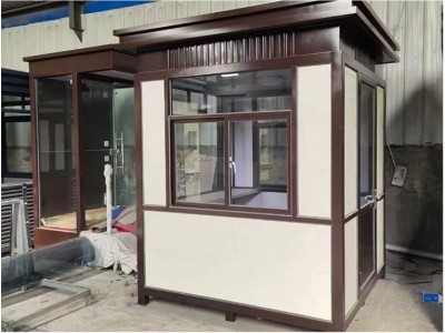 工厂供应钢结构岗亭 户外门卫岗亭 成品移动治安岗亭图2