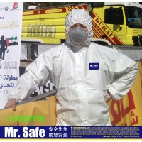 C3优越款覆膜连体防护服，透膜防护服，防疫防护服