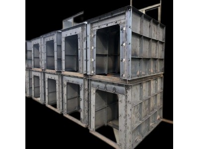 预制矩形流水槽模具 矩形水渠钢模具设计制作