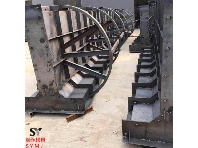 预制水泥墩钢模具 新泽西护栏模板 现场浇筑图2