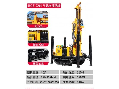 动拖拉机打井机 农用钻井机图3