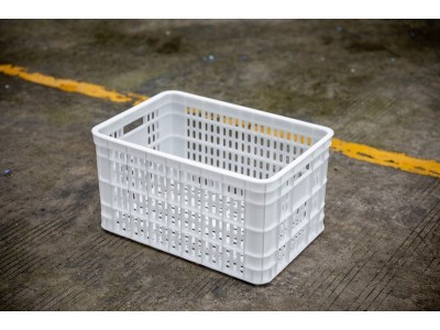 江苏白色加厚西红柿筐赛普塑胶筐厂家直销