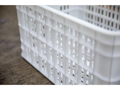 江苏白色加厚西红柿筐赛普塑胶筐厂家直销图3