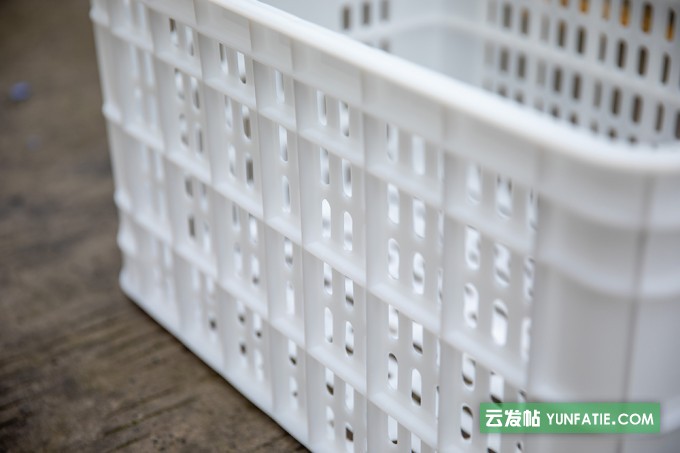 重庆白色加厚西红柿筐赛普塑胶筐厂家直销