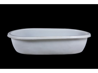 服装厂酸洗纺织印染塑料盆LLDPE小椭盆批发图2