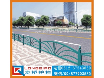 苏州龙桥订制花式景区道路护栏 广场隔离栅栏 镀锌钢喷塑护栏图3