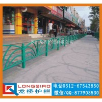 苏州龙桥订制花式景区道路护栏 广场隔离栅栏 镀锌钢喷塑护栏