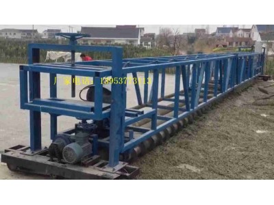 工程路面三滚轴摊铺机水泥路滚轴式平铺机长度可调节的铺平机图2