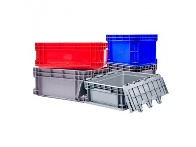 600-280物流箱 五金零件塑料箱 带盖物流周转箱图3