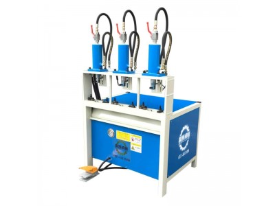 佛山振凯机械液压多功能冲孔机 圆管冲弧机 护栏压枪尖图2