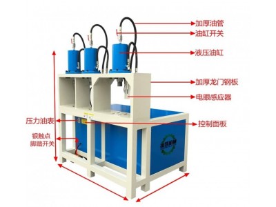 佛山市振凯机械铁管冲孔机 半自动冲孔机 液压冲孔机图4