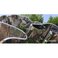 铜川城市景观 不锈钢镜面标尺雕塑 测量器雕塑制作