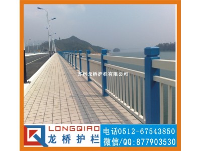 江苏河道护栏 江苏桥梁景观防护栏 不锈钢碳钢复合管栏杆 龙桥