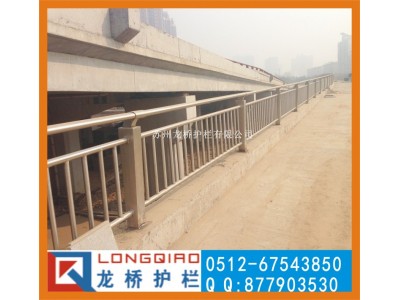 江苏河道护栏 江苏桥梁景观防护栏 不锈钢碳钢复合管栏杆 龙桥图2