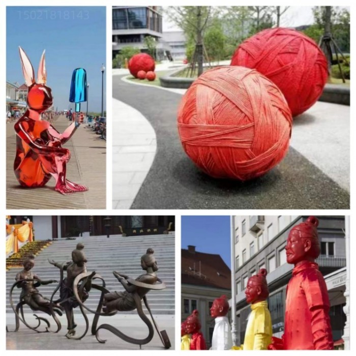 西安步行街艺术雕塑 见证城市之美图2