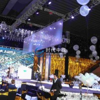 全息3D舞台纱幕 婚礼餐厅双面成像投影纱幕 空中悬浮成像网纱