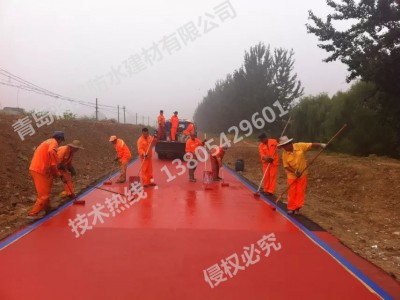 彩色防滑路面涂料生产施工