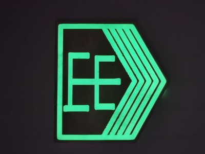 成都广州地铁夜光不锈钢楼梯标识，地铁夜光不锈钢指示图2