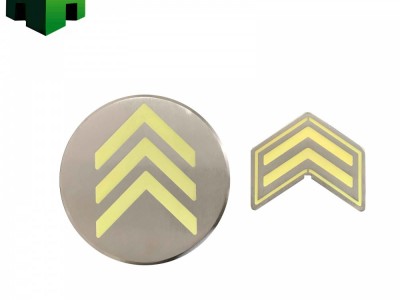 苏州地铁站厅圆形不锈钢地面疏散，圆形夜光不锈钢疏散指示