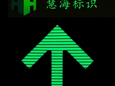 供应绍兴地铁2号线不锈钢大箭头，蓄光自发光上下车指示图2