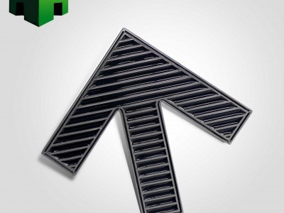 供应绍兴地铁2号线不锈钢大箭头，蓄光自发光上下车指示图4