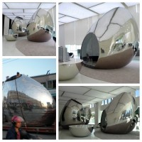 上海世纪广场镜面不锈钢建筑物