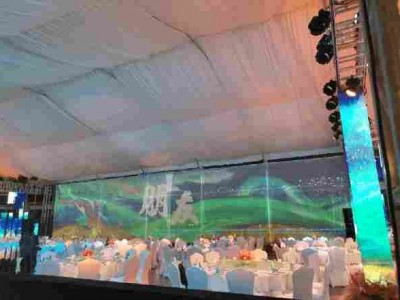 深圳投影纱幕 全息投影膜 裸眼3D投影纱幕 正背投影舞台网纱