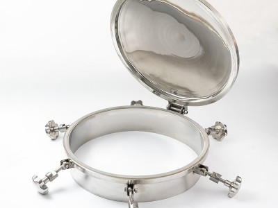 昊宇不锈钢卫生级压力人孔图2