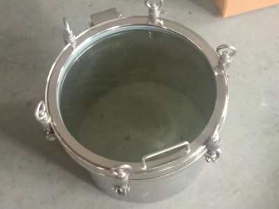 昊宇不锈钢卫生级全视镜人孔图2