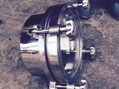 昊宇不锈钢卫生级全视镜人孔图3