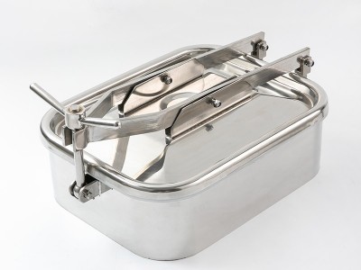 昊宇不锈钢卫生级方形人孔图2