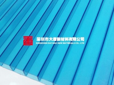 福田四层阳光板_8MM蓝色阳光板_厂家定制价格公道